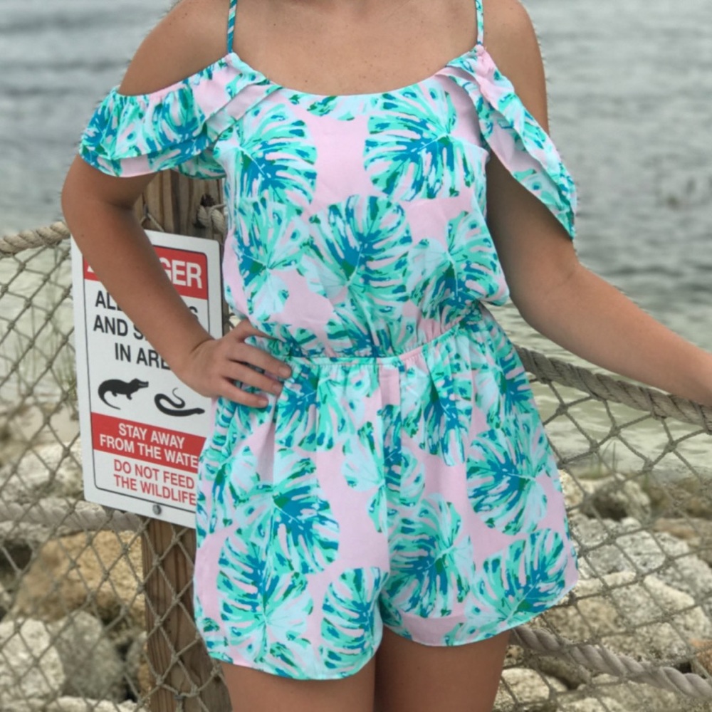 Buddy Love Palm Romper Size M